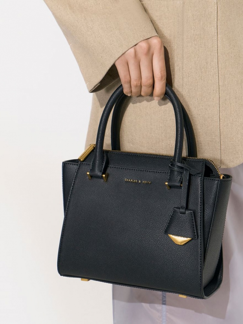 Charles & Keith Trapeze Tragetaschen Schwarz | 507ZYKIRM
